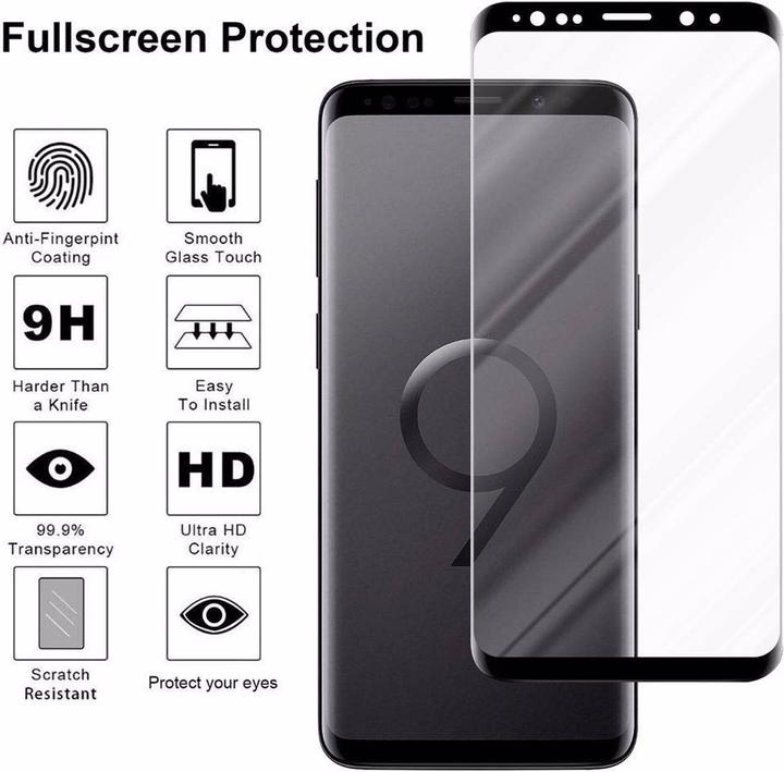 Image du produit Cadorabo Verre de protection d'écran Full Glue (1 pièce(s), Samsung Galaxy S9+)