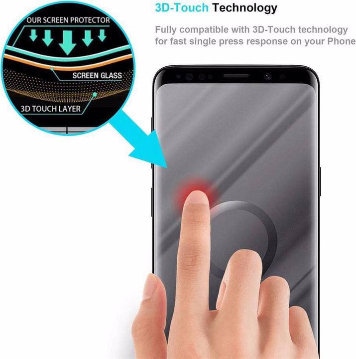 Image du produit Cadorabo Verre de protection d'écran Full Glue (1 pièce(s), Samsung Galaxy S9+)