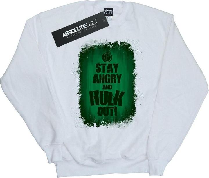 Actual product image Mens Hulk Stay Angry Sweatshirt (M)