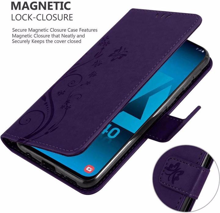 Actual product image Cadorabo Flower Book Cover (Samsung Galaxy A40)