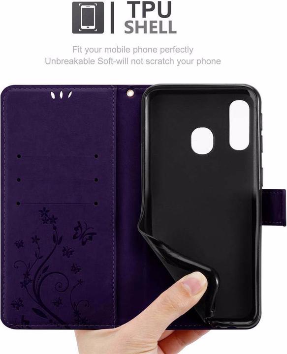 Actual product image Cadorabo Flower Book Cover (Samsung Galaxy A40)