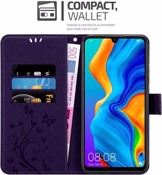 Actual product image Cadorabo Flower Book Cover (Huawei P30 Lite)