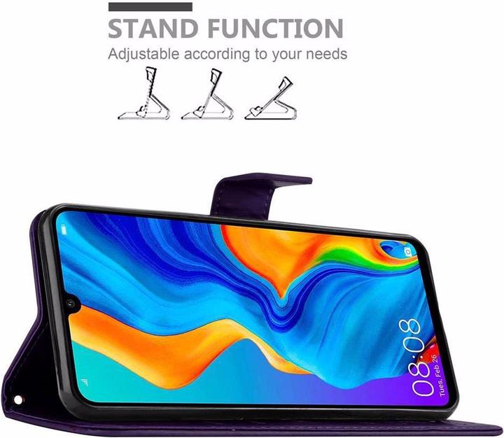 Actual product image Cadorabo Flower Book Cover (Huawei P30 Lite)