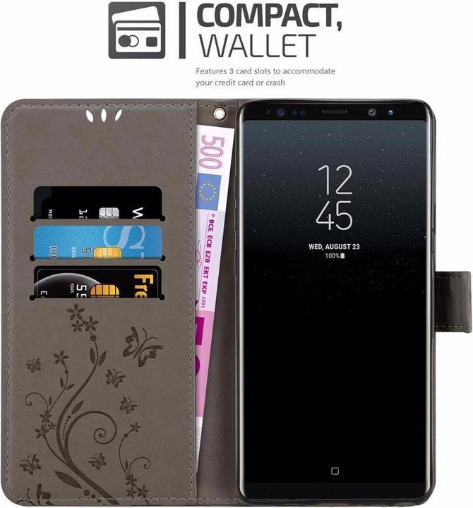 Actual product image Cadorabo Flower Book Cover (Samsung Galaxy Note 8)