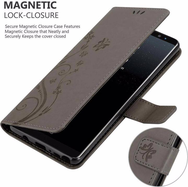 Actual product image Cadorabo Flower Book Cover (Samsung Galaxy Note 8)