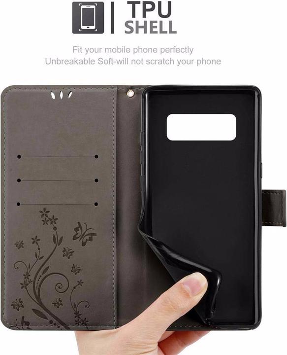 Actual product image Cadorabo Flower Book Cover (Samsung Galaxy Note 8)