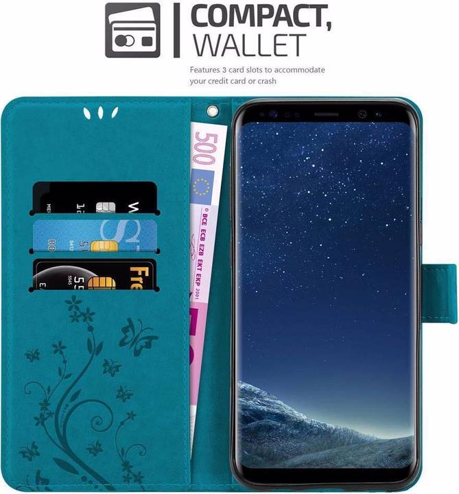 Image du produit Cadorabo Couverture du livre de fleurs (Samsung Galaxy S8)