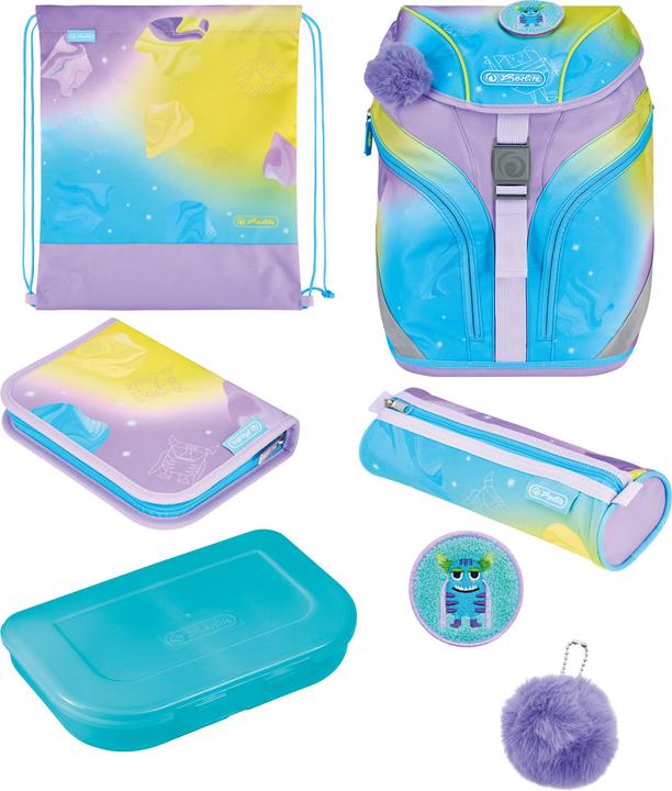 Actual product image Herlitz SoftLight Greenline Little Monster primary school satchel (18 l)