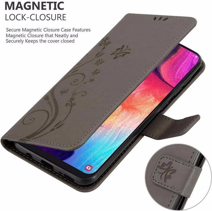 Actual product image Cadorabo Flower Book Cover (Samsung Galaxy A30s, Samsung Galaxy A50s)