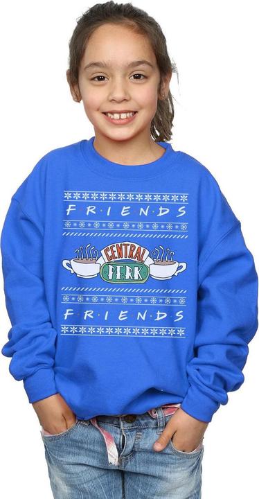 Actual product image Friends Girls Fair Isle Central Perk Sweatshirt (128)