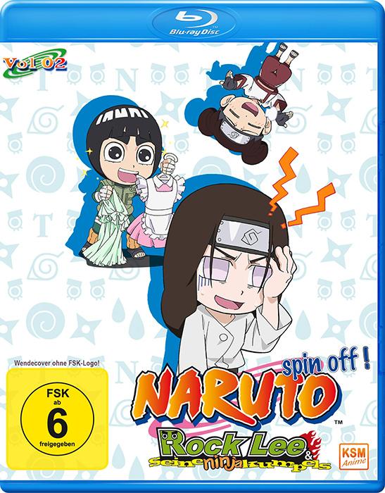 Actual product image Naruto Spin - Off! Rock Lee and His Ninja Buddies - Vol.2: E.14-26 -2 BRs (Blu-ray, 2018, German, English)