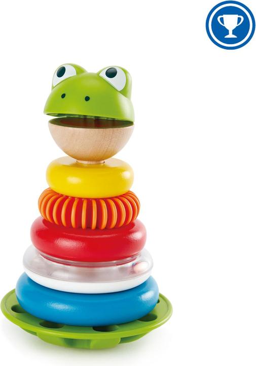 Actual product image Hape Stacking Frog