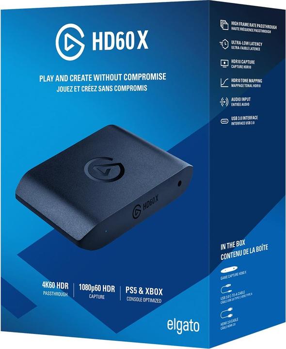 Actual product image Elgato HD60X (PC, PS5, Xbox Series X, Xbox Series S)