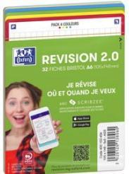 Image du produit Oxford Fiches bristol REVISION 2.0, A5, bord de couleur (A5, 250 g/m², 64 x)