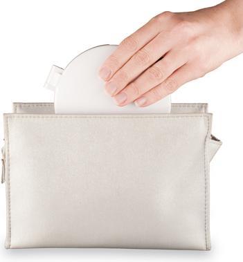 Produktbild Macom Doppelter Handtaschenspiegel 7x led Licht und natürlicher Make-up Spiegel Weiss