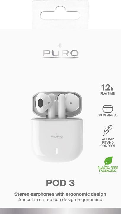 Immagine prodotto Puro Auricolari stereo Bluetooth ICON POD 3 (5 h, Senza fili)