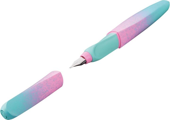 Actual product image Pelikan Füllhalter (Patronenfüllsystem) Twist® Color Edition Füller für Rechts- und Linkshänder, min (Mint, Rose, 1 x)