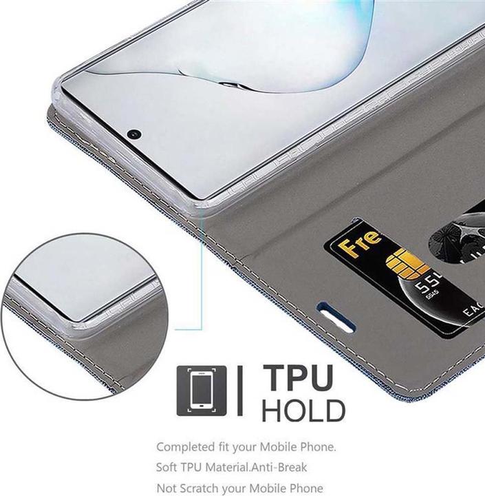 Produktbild Cadorabo Book Jeans Optik Cover (Samsung Galaxy Note 10)