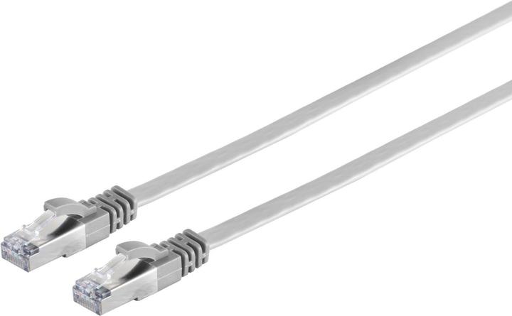 Immagine prodotto Shiverpeaks Cavo piatto RJ45 con cavo grezzo Cat.7 slim, grigio, 3m (U/FTP, CAT7, 3 m)