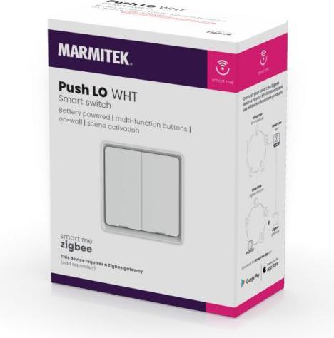 Immagine prodotto Marmitek Pulsante LO 2 volte pulsante radio, Zigbee 3.0, bianco