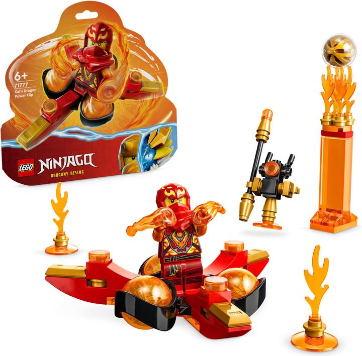 Actual product image LEGO 71777 Kai's Dragon Power Spinjitzu Flip (71777, LEGO Ninjago)