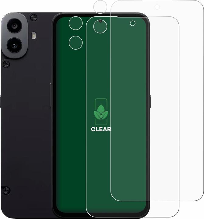 Productafbeelding ScreenLeaf Beschermfolie duurzame screenprotector screenprotector folie helder transparant (2 Stuk, Nothing CMF Phone 1)