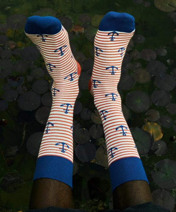 Actual product image DillySocks Anchored In Love (Single pack, 36 - 40)