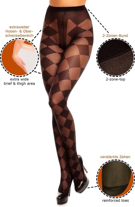 Actual product image Glamory Diamond 20 tights, colour black, size 40-42 (20 DEN, 40 - 42)