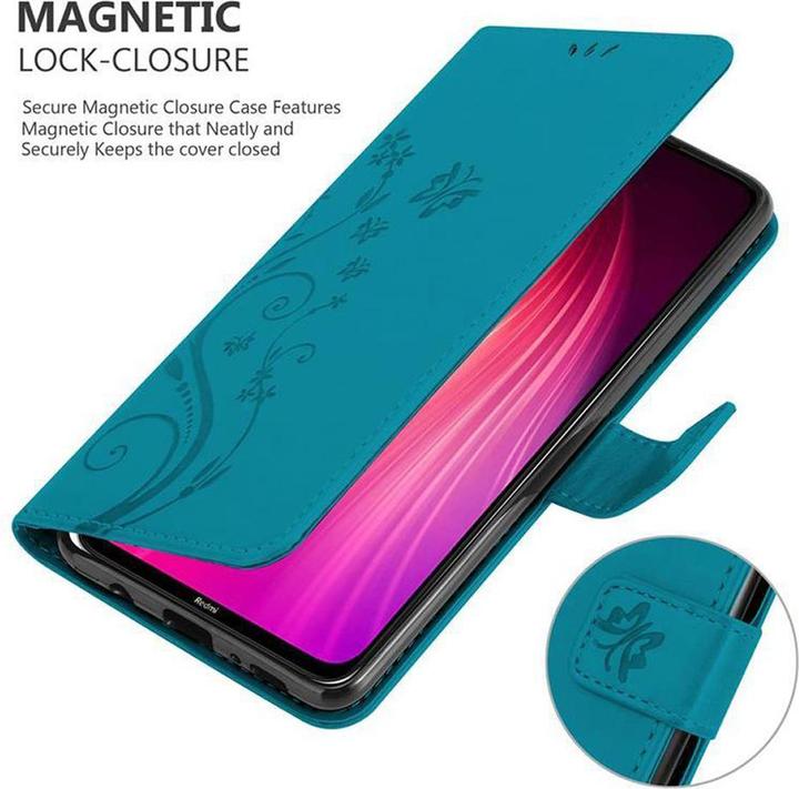 Immagine prodotto Cadorabo Copertina del libro di fiori (Xiaomi Redmi Nota 8, Xiaomi Redmi Nota 8 2021)