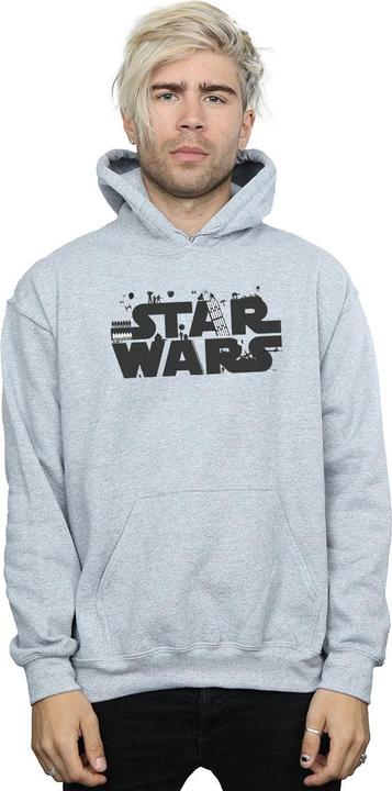Actual product image Star Wars Mens Minimalist Logo Hoodie (M)