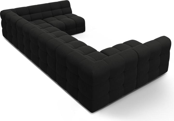 Actual product image Micadoni Velvet Panoramic Sofa, "Kendal", 7 Seats, 372x203x79Made in Europe (Sofa landscape)