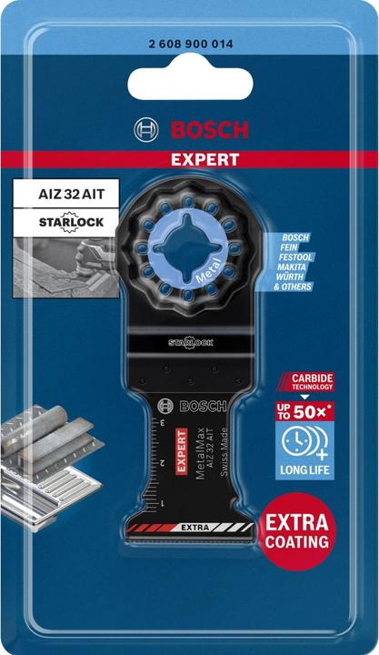Produktbild Bosch Professional Zubehör EXPERT MetalMax AIZ 32 AIT Blatt für Multifunktionswerkzeuge, 40 x 32 mm