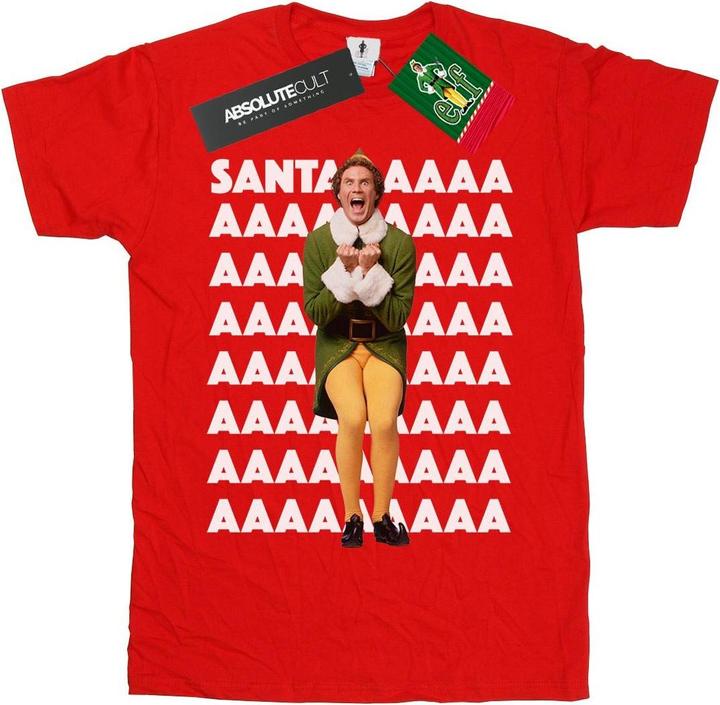 Actual product image Elf Boys Buddy Santa Scream T-Shirt (152, 158)