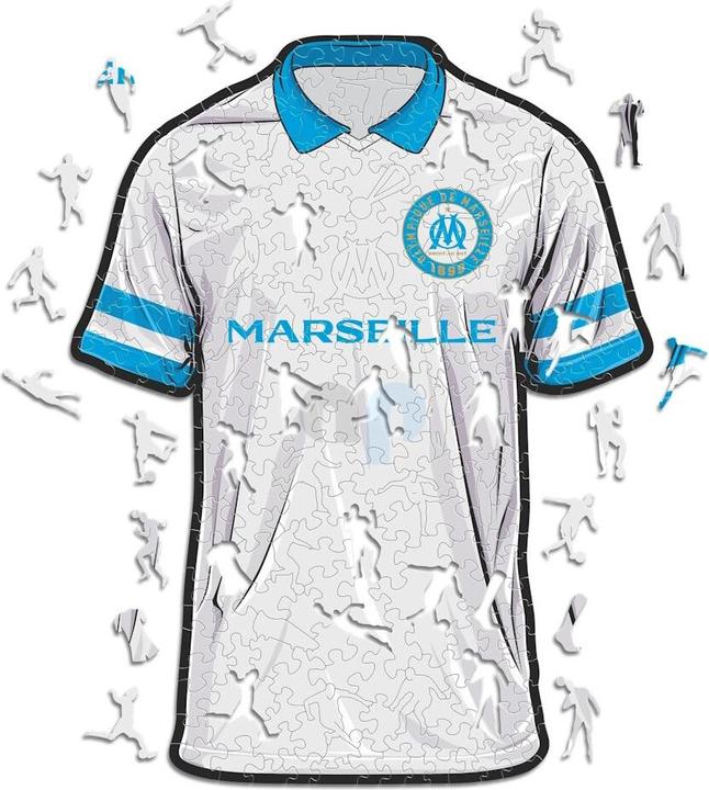 Produktbild Iconic Olympique Marseille - Trikot - Holz Puzzle Grösse M (270 Teile) (270 Teile)