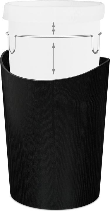 Actual product image Relaxdays Wooden waste bin (9 l)