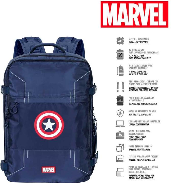 Produktbild Karactermania Large Mercury Travel Backpack 47x23x33cm Gears