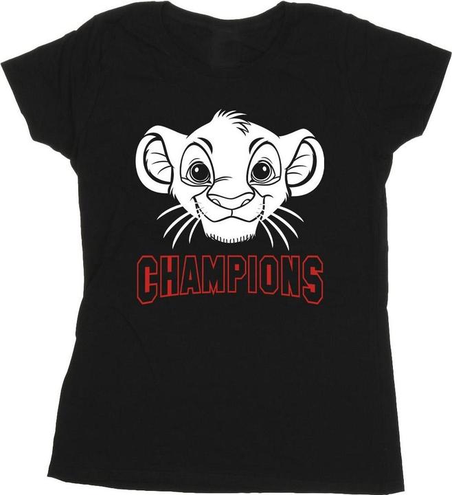 Immagine prodotto Disney The Lion King Simba Face Champion Maglietta Donna (L)
