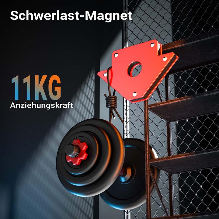 Image du produit Wiltec Aimant de soudage 11kg Cornière de soudage 120x80x15mm Cornière magnétique Accessoires de soudage