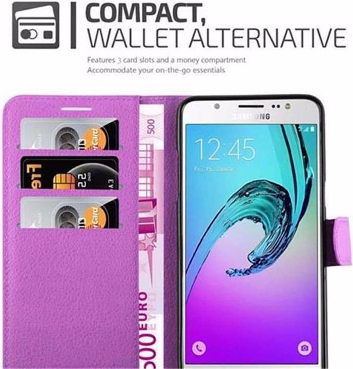 Actual product image Cadorabo Book with stand function cover (Samsung Galaxy J5 (2016))