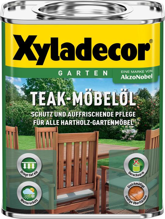 Image du produit Xyladecor Huile pour meubles en teck (Teck, 0.75 l)