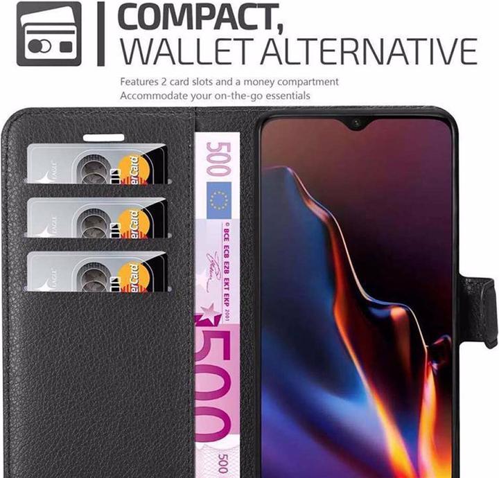 Actual product image Cadorabo Book with stand function cover (OnePlus 6T)