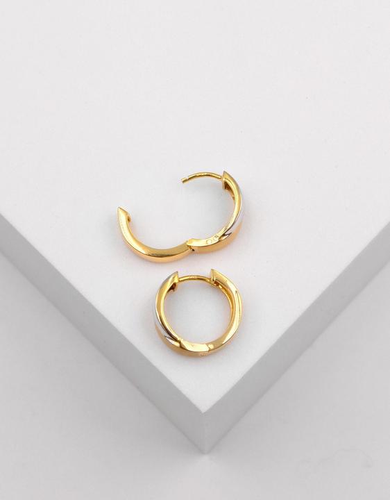 Produktbild Muau Creolen (750, Weissgold, 18K Gelbgold)
