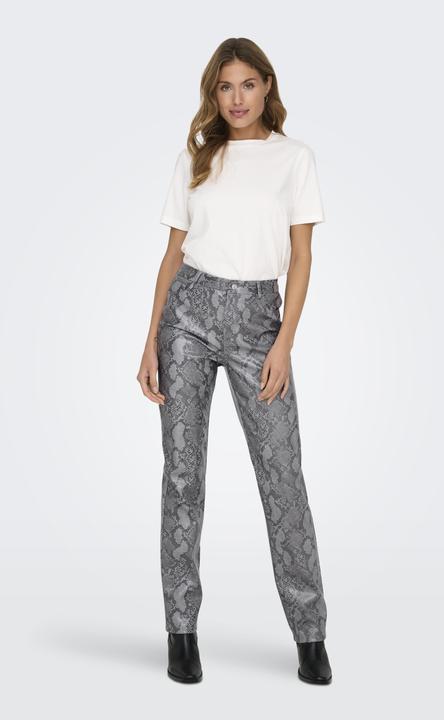 Actual product image Only ONLAZULA Straight cut faux leather trousers Faux leather trousers (32)