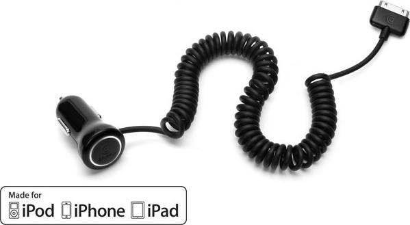 Actual product image Griffin PowerJolt SE for iPhone and iPad (30-pins) 2.1A Black GC23090