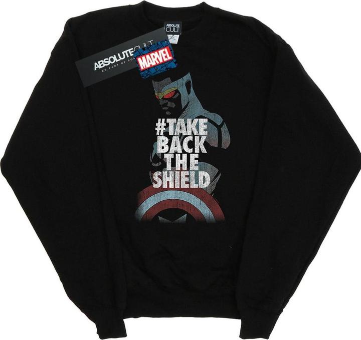Captain America Sam Wilson Take Back The Shield Sweatshirt (S)