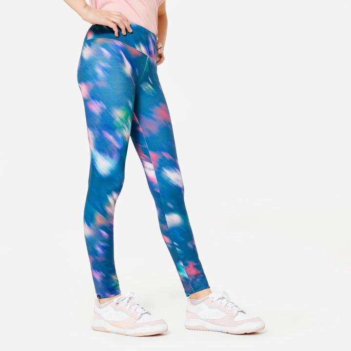 Produktbild Decathlon Leggings Mädchen atmungsaktiv - bunt bedruckt (6, 7, 8)