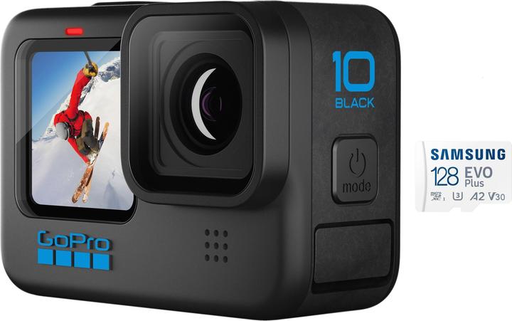 Image du produit GoPro HERO10 Black (carte MicroSDXC de 128 Go incluse) (60p, Bluetooth, WiFi)