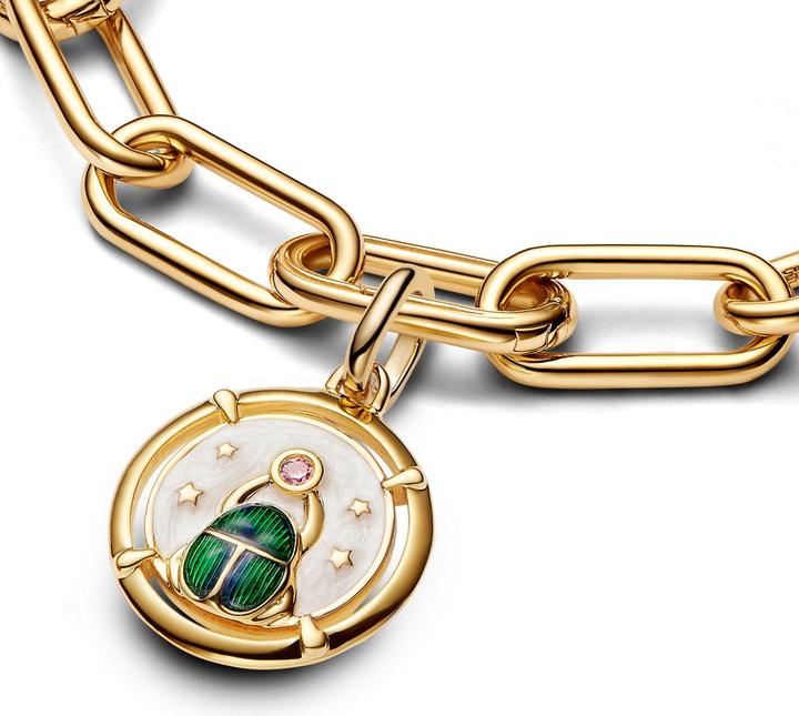 Image du produit Pandora Médaille de Me SkarabÃ (Émail, Métal, Plaqué or)