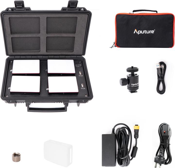 Image du produit Aputure Kit de voyage MC4 light (Panneaux lumineux, Lumière vidéo)