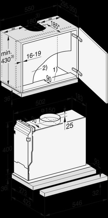 Immagine prodotto Miele DAS 4520 (Cappuccio a schermo piatto)
